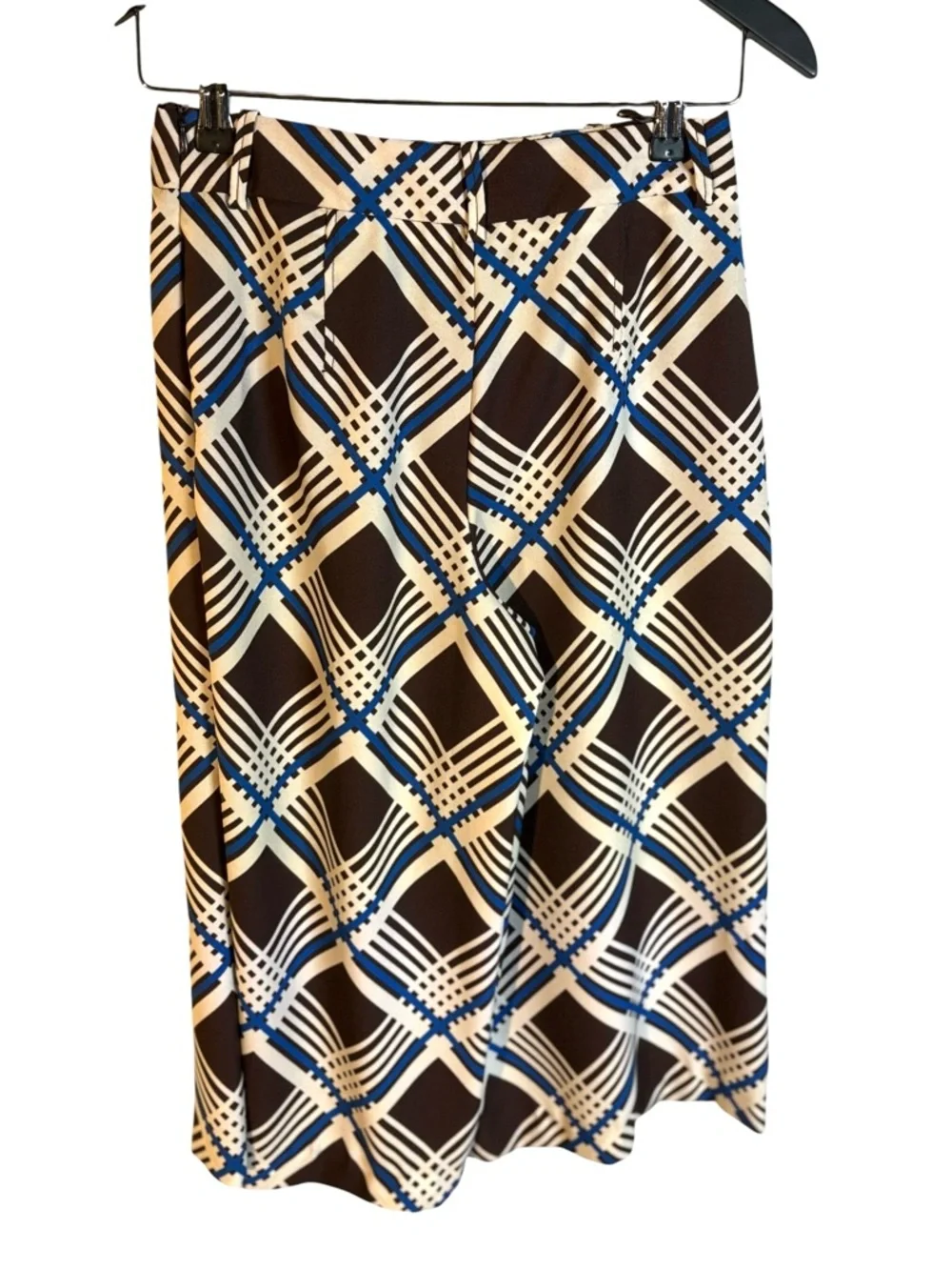 Zara NWT Plaid Pleated Culottes/ Shorts in Sz XS - Picture 4 of 6